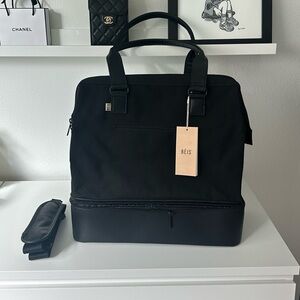 BEIS The Convertible Mini Weekender in Black